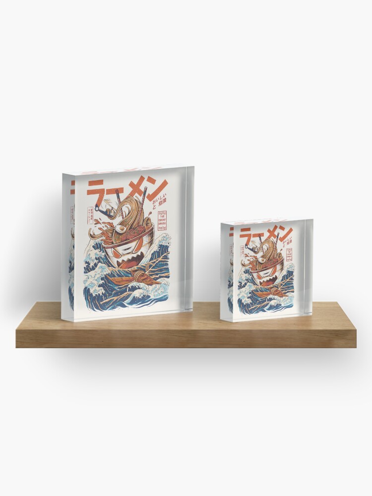 Alternate view of The Great Ramen off Kanagawa Acrylic Block