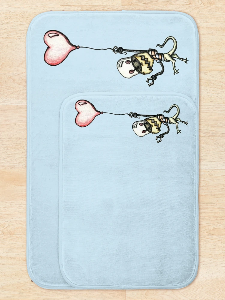Thumbnail 5 of 6, Bath Mat, Heart Bot designed and sold by plotDriving-NPC.