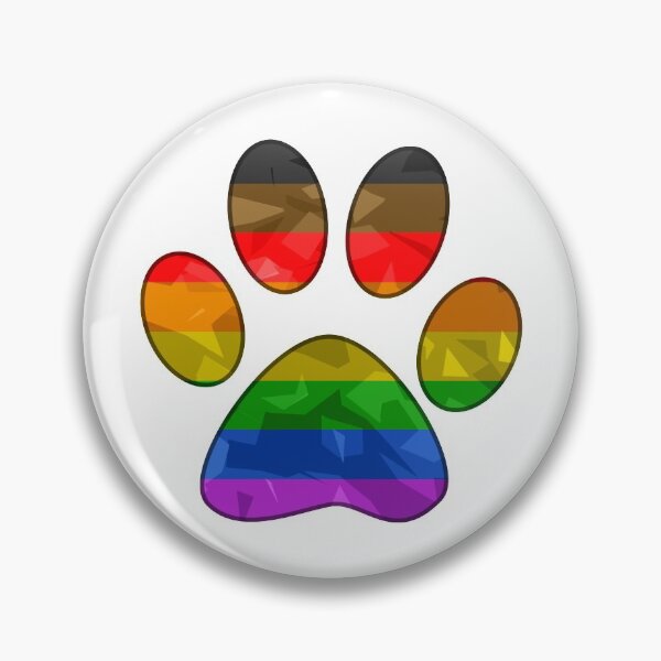 Item preview, Philadelphia Pride Paw Sticker Pin Face Mask designed and sold by AbstruseArtisan.