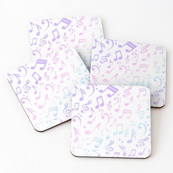 Item preview, Kawaii Music Notes Pattern designed and sold by trajeado14.