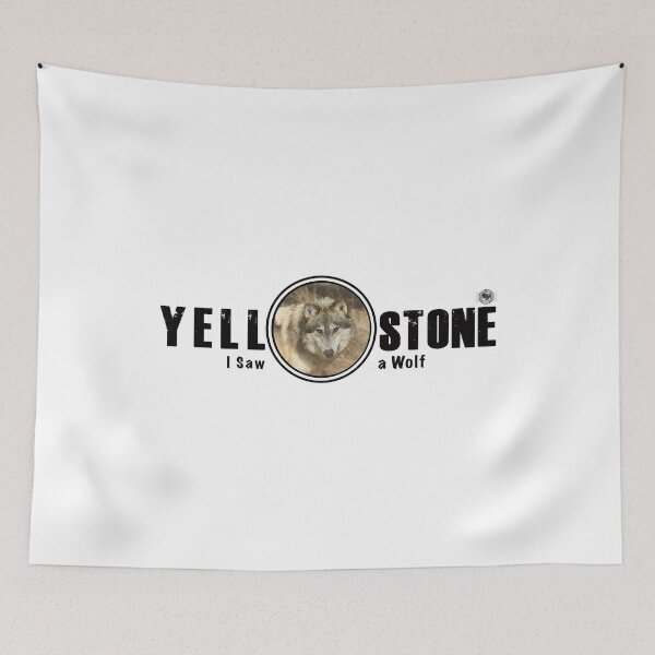 Item preview, I Saw a Wolf, Yellowstone National Park - wolf designed and sold by SmyrnaBuffalo.