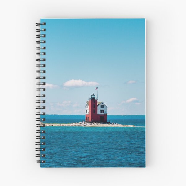 Item preview, Mackinac Island Lighthouse standing watch in Lake Michigan designed and sold by Michael Deemer.