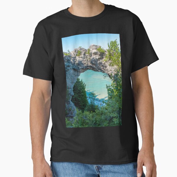 Item preview, Looking at Lake Michigan through Arch Rock on Mackinac Island in Michigan designed and sold by Michael Deemer.