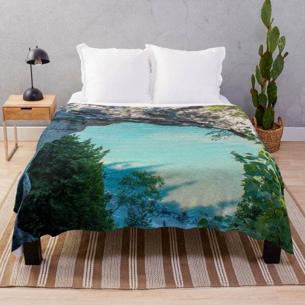 Item preview, Looking at Lake Michigan through Arch Rock on Mackinac Island in Michigan designed and sold by Michael Deemer.