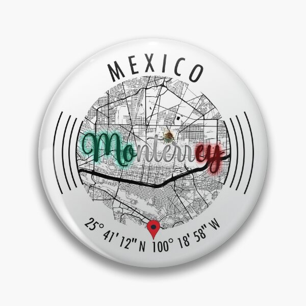 Item preview, Monterrey, MEXICO Road Map Art - Earth Tones designed and sold by hatimelhag.