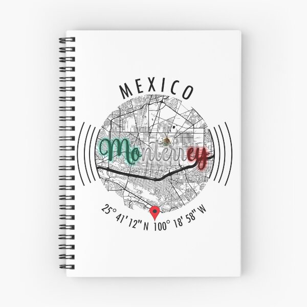 Item preview, Monterrey, MEXICO Road Map Art - Earth Tones designed and sold by hatimelhag.