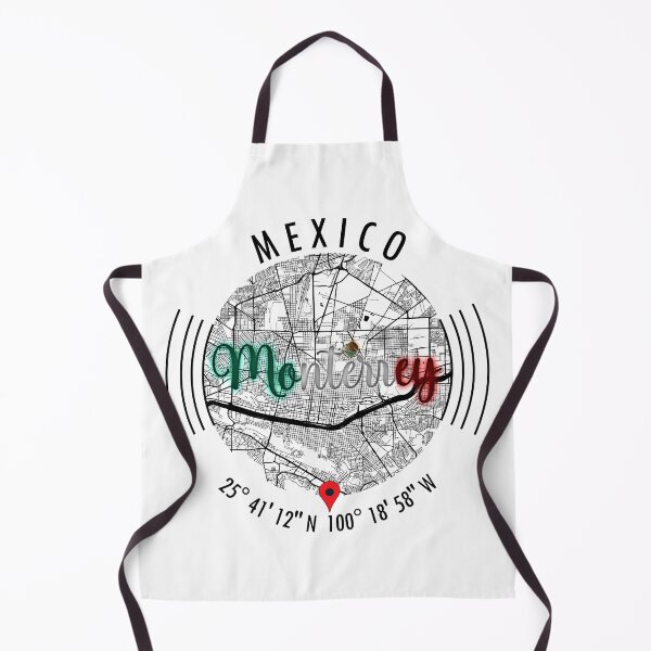 Item preview, Monterrey, MEXICO Road Map Art - Earth Tones designed and sold by hatimelhag.