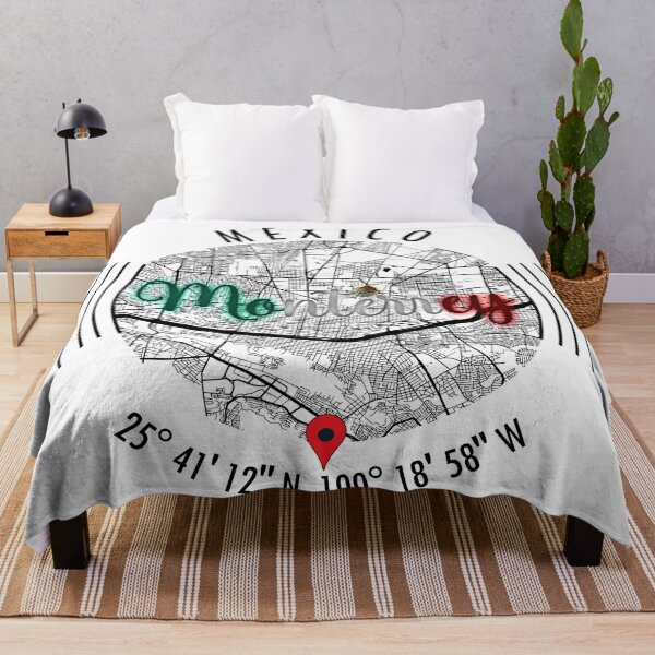 Item preview, Monterrey, MEXICO Road Map Art - Earth Tones designed and sold by hatimelhag.