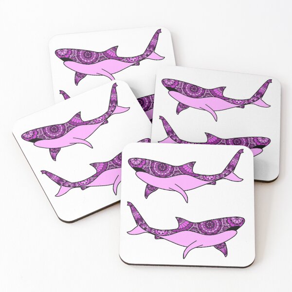 Item preview, Pink Patterned Great White designed and sold by Scuba-Div3r.