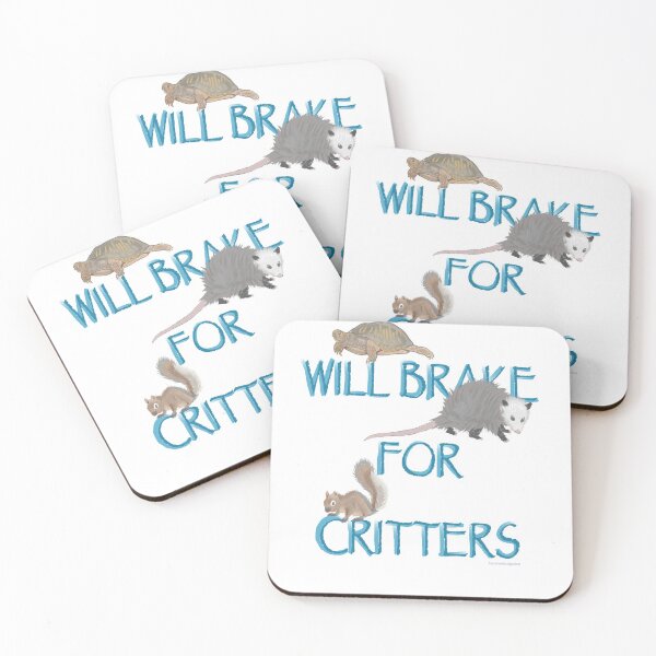 Item preview, Will brake for critters sticker designed and sold by Jesssteinbach.