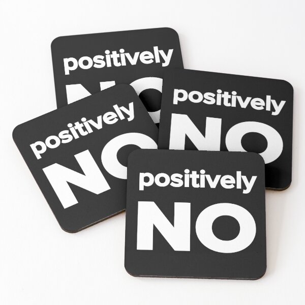 Item preview, Positively NO designed and sold by YogicFoods YogaMap.
