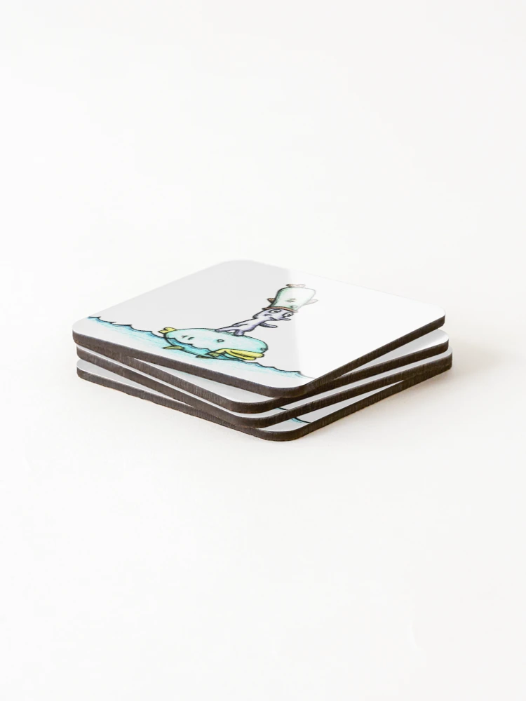 Thumbnail 4 of 5, Coasters (Set of 4), Fishh designed and sold by plotDriving-NPC.