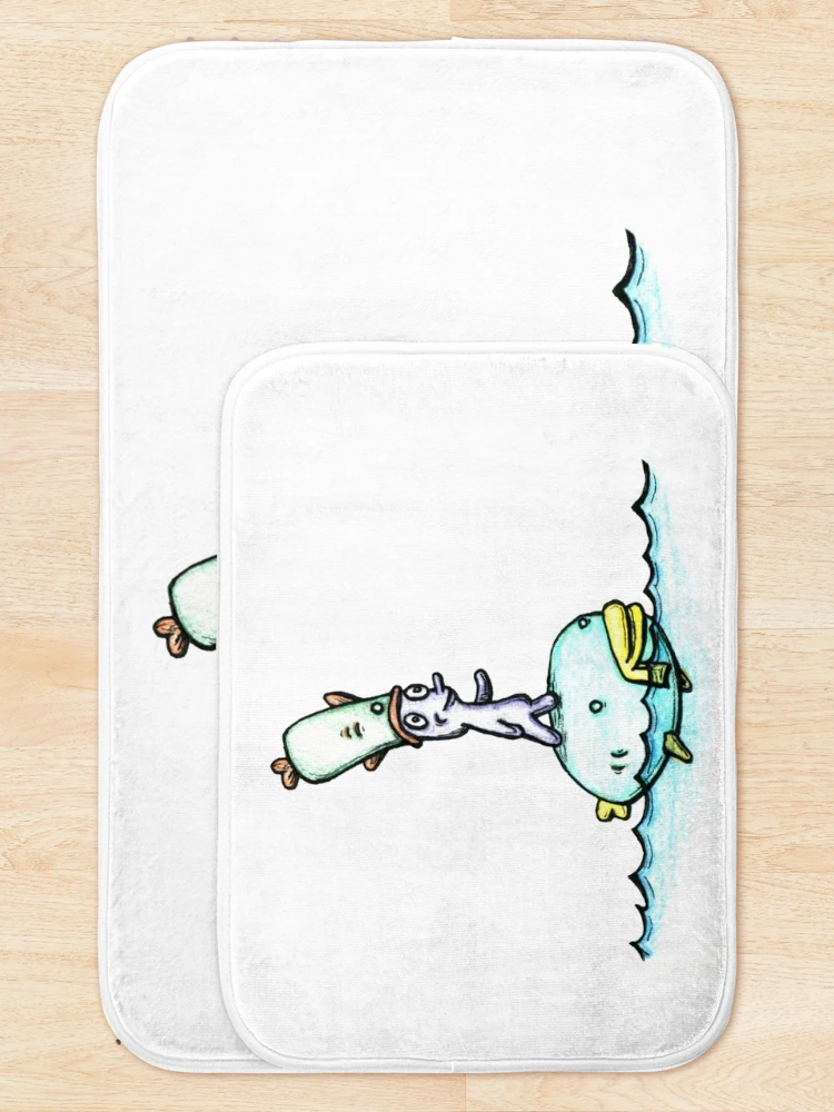 Thumbnail 5 of 6, Bath Mat, Fishh designed and sold by plotDriving-NPC.