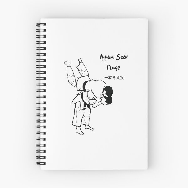 Item preview, Ippon Seoi Nage Judo Throw Black designed and sold by PositiveSensei.