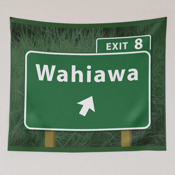 Item preview, EXIT 8 Sign Wahiawa Town 96786  designed and sold by Reeks808.