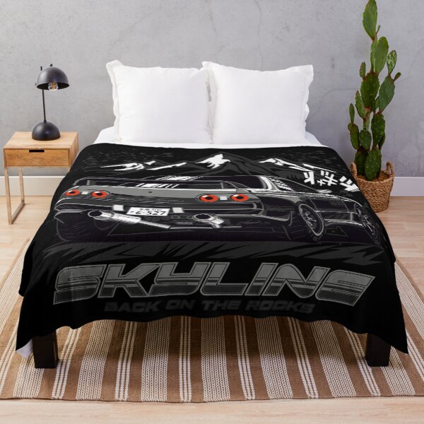 VR38 Swapped Skyline R32 Throw Blanket