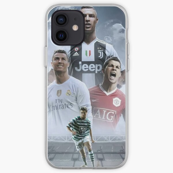 Cristiano Ronaldo dans ses clubs actuels et anciens (HD) Coque souple iPhone