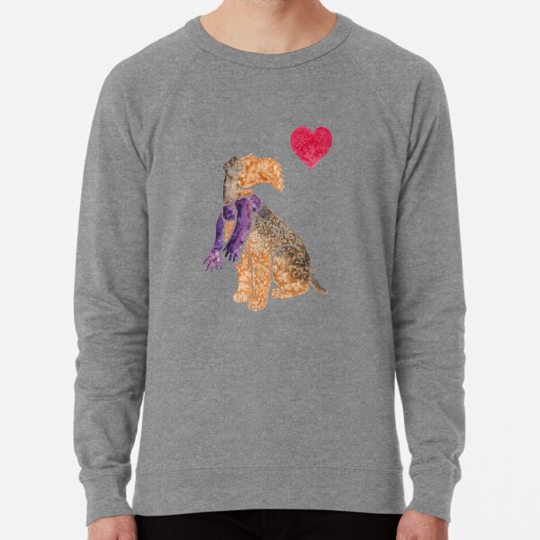 Watercolour Airedale Lightweight Sweatshirt