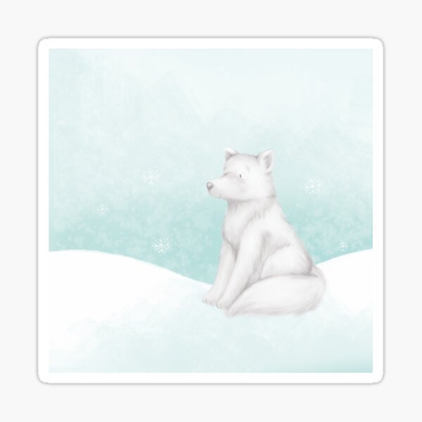 Item preview, Winter Snow Arctic Fox  designed and sold by Jade Lawley.