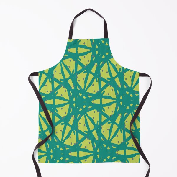 Item preview, Fizzy Lime Green Lemonade Spaghetti Line and dot Pattern designed and sold by LJWDesigns.