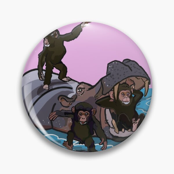 Item preview, hippo's and chimps designed and sold by soldesign72.