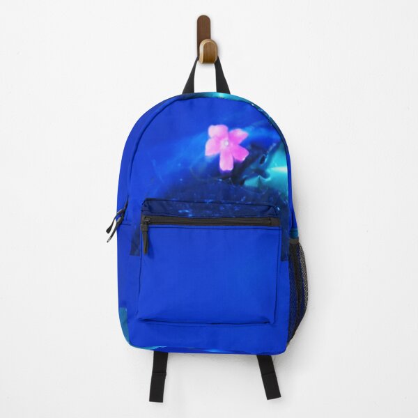 Item preview, Small pink flower in the indigo wide spaces designed and sold by StephanieCAD.