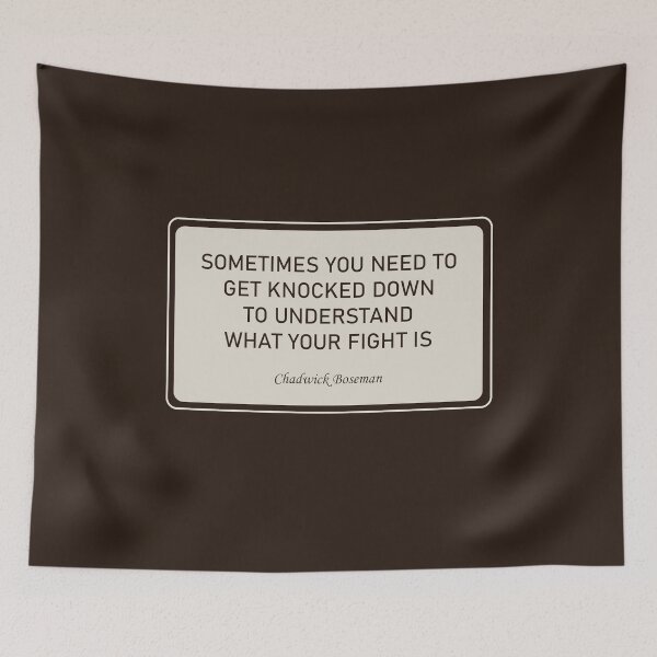 Item preview, Chadwick Boseman Fight Quote designed and sold by GoldenVibesShop.