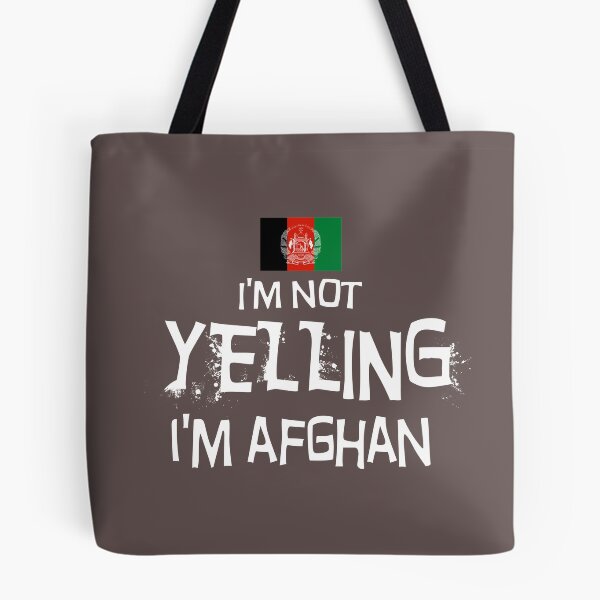 Item preview, Flag of Afghanistan I'm not yelling, I'm Afghan. designed and sold by obedtheartist.