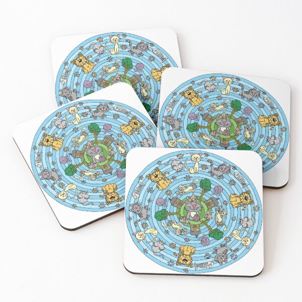 Item preview, Cat Themed Mandala designed and sold by gorff.