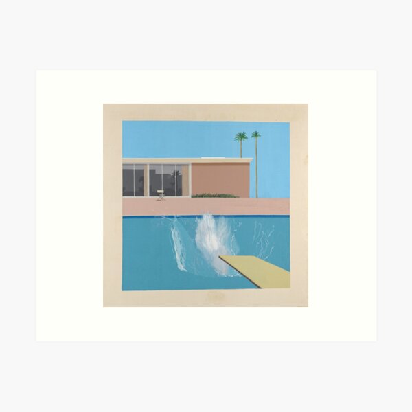 Ein größerer Spritzer von David Hockney Kunstdruck