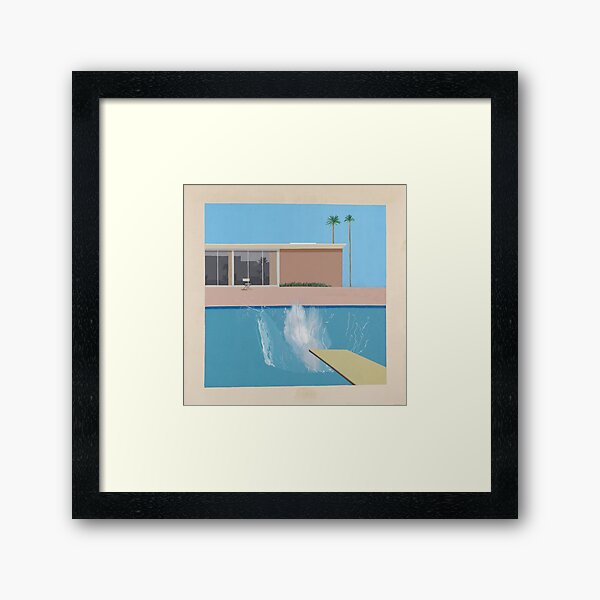 A Bigger Splash by David Hockney Framed Art Print