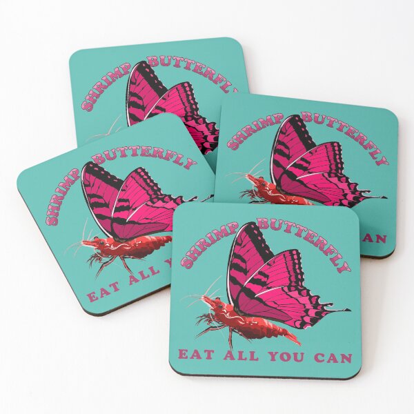 Item preview, Shrimp Butterfly - Conspicuous Consumption designed and sold by Pinnacle of Decadence.