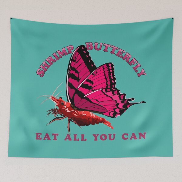Item preview, Shrimp Butterfly - Conspicuous Consumption designed and sold by Pinnacle of Decadence.