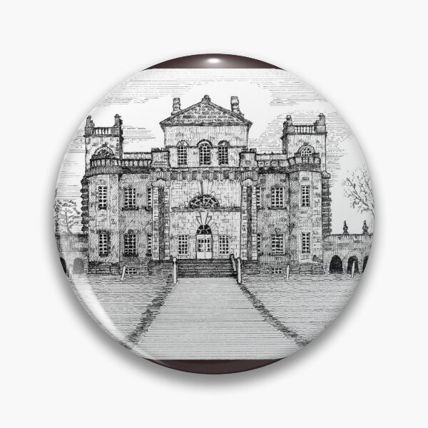 Item preview, 165 - SEATON DELAVAL HALL - BACK VIEW - DAVE EDWARDS - INK - 1989 designed and sold by BLYTHART.