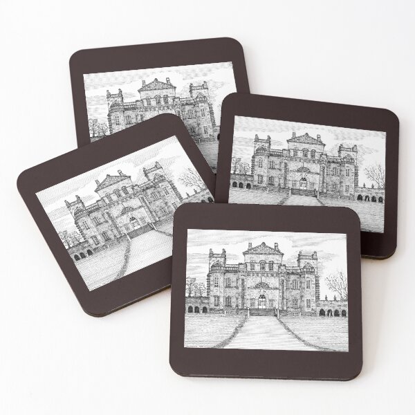 Item preview, 165 - SEATON DELAVAL HALL - BACK VIEW - DAVE EDWARDS - INK - 1989 designed and sold by BLYTHART.
