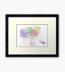 The Graph Of Thinkers Framed Print