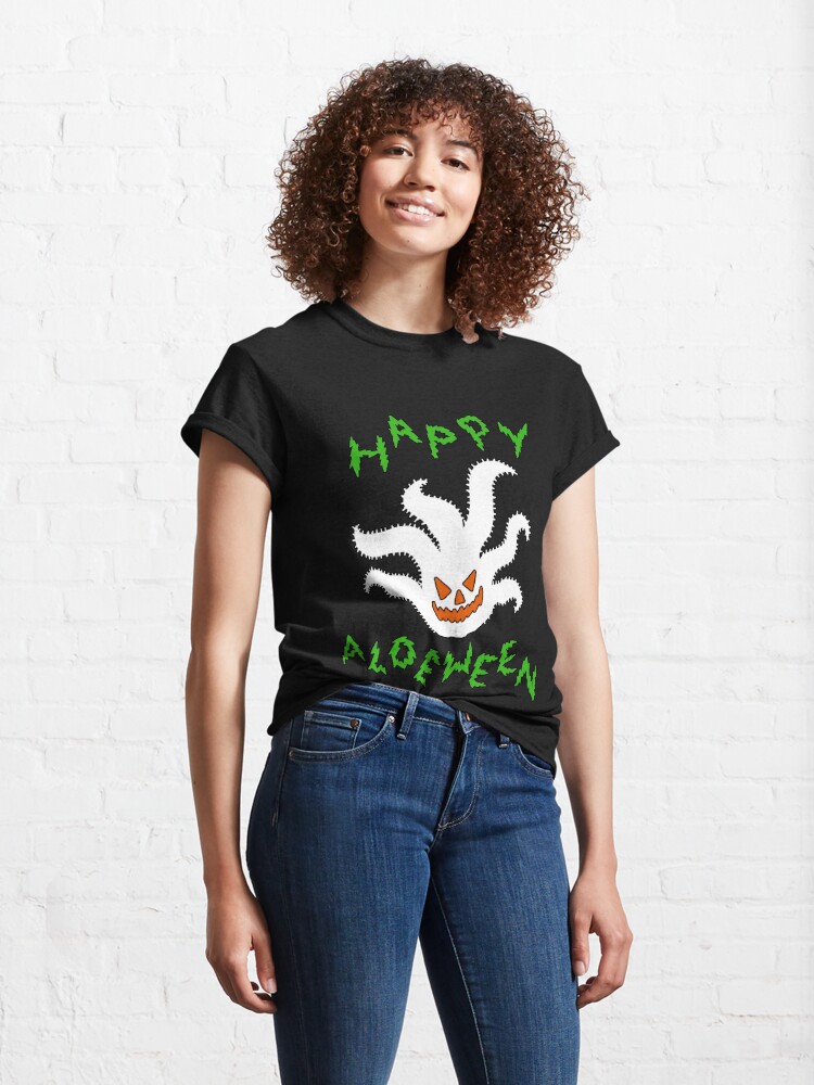 Classic T-Shirt, Happy Aloe-ween Halloween designed and sold by StarlightTales