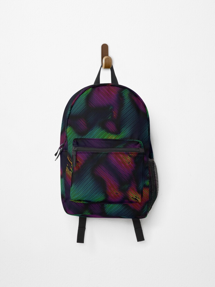 Thumbnail 1 of 3, Backpack, Diagonal Colorful Pattern designed and sold by j-maffe.