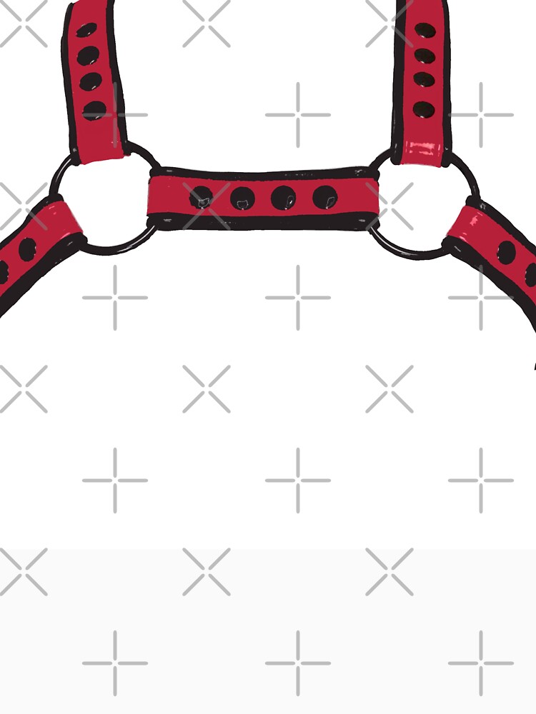 Thumbnail 7 of 7, Classic T-Shirt, Red Harness designed and sold by DiaperedFancy.