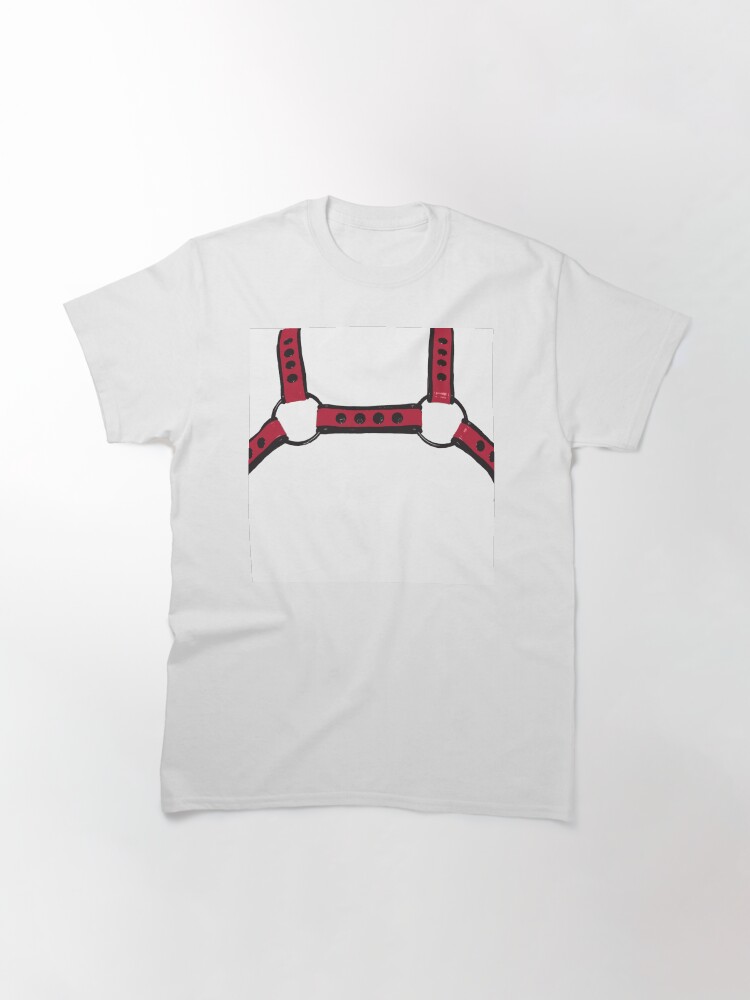 Thumbnail 3 of 7, Classic T-Shirt, Red Harness designed and sold by DiaperedFancy.