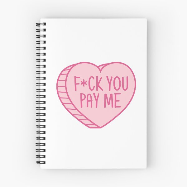 Item preview, F*ck You Pay Me Heart Valentines designed and sold by JustLivinLife.