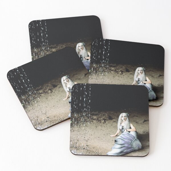 Item preview, WATERFALL MERMAID - Dark Mermaid Under a Waterfall designed and sold by TheMagicCrafter.