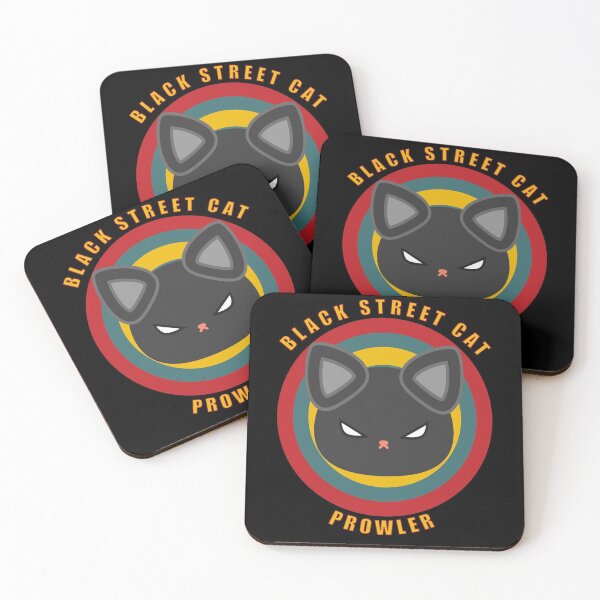 Item preview, Black Street Cat - Street Cat Black Prowler designed and sold by Coder-T.