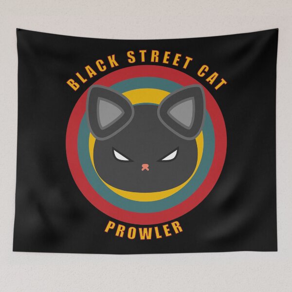 Item preview, Black Street Cat - Street Cat Black Prowler designed and sold by Coder-T.