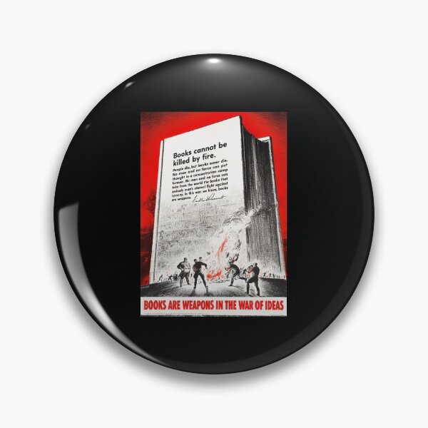 Item preview, FDR Quote On Book Burning - WW2 1942 designed and sold by warishellstore.