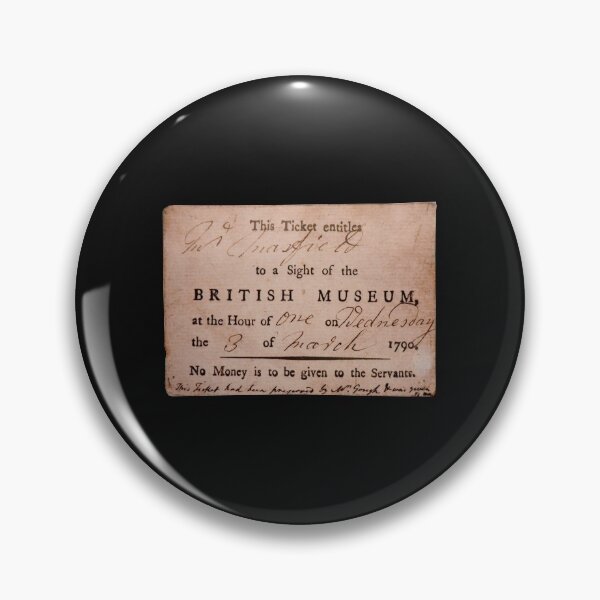 Item preview, British Museum Entrance Ticket, 1790 designed and sold by AvengingMeteor.