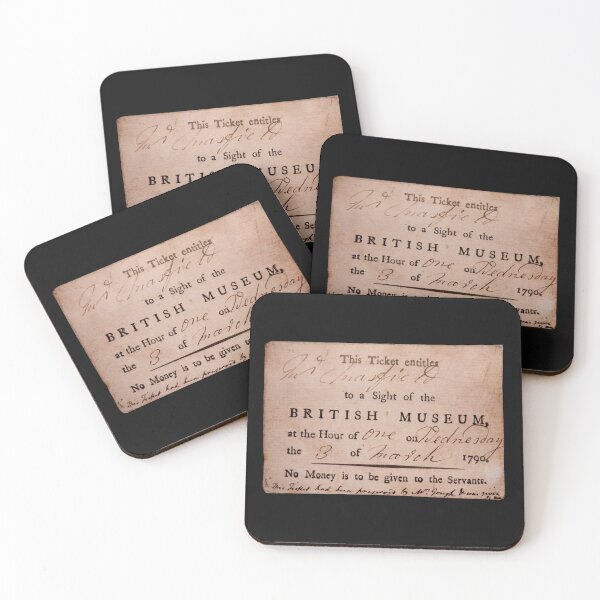 Item preview, British Museum Entrance Ticket, 1790 designed and sold by AvengingMeteor.