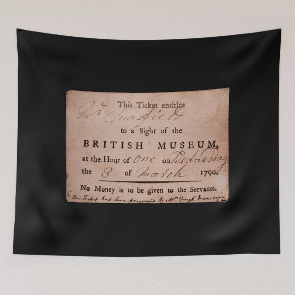 Item preview, British Museum Entrance Ticket, 1790 designed and sold by AvengingMeteor.