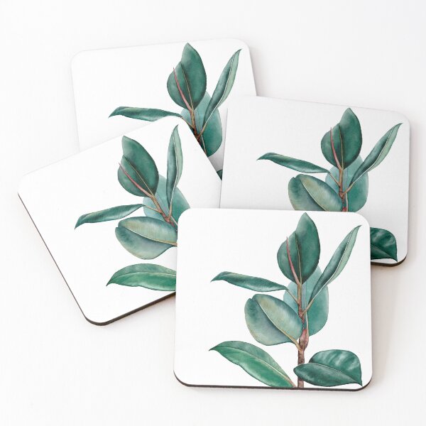 Item preview, Ficus elastica watercolor designed and sold by Luli Reis.