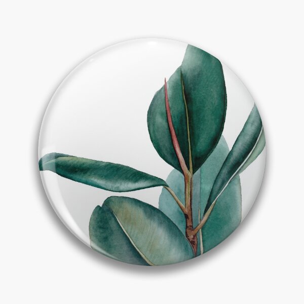 Item preview, Ficus elastica watercolor designed and sold by Luli Reis.